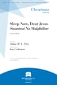 Sleep Now, Dear Jesus Two-Part choral sheet music cover